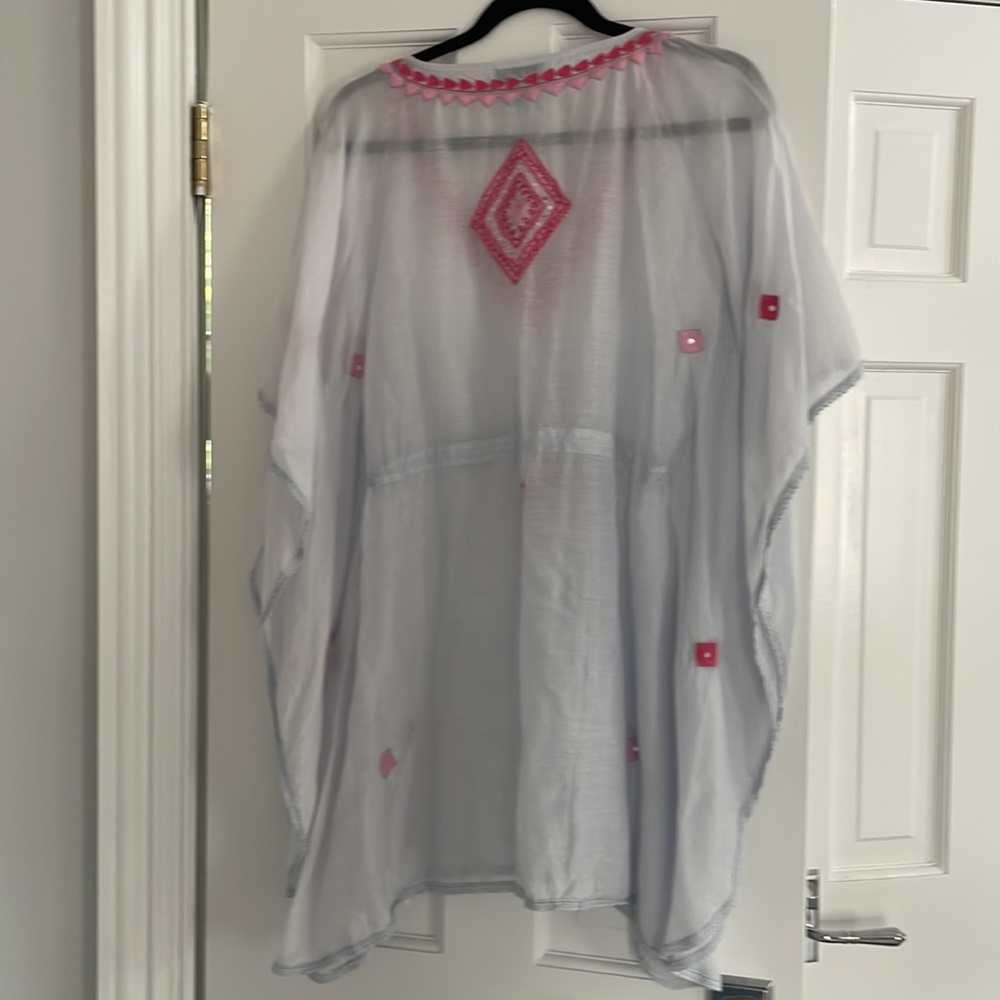 Letarte embroidered kaftan coverup - Picture 6 of 7